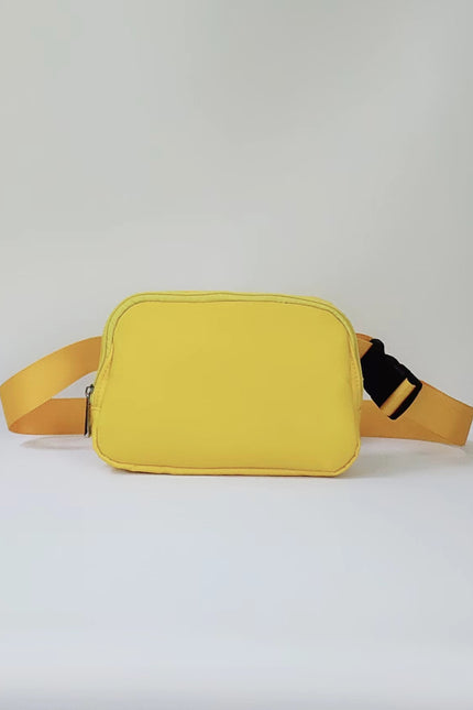 Buckle Zip Closure Yellow Fanny Pack