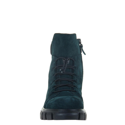MILITANT in FOREST Heeled Ankle Boots